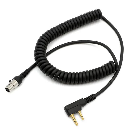 Rugged and Kenwood Handheld Radio - Headset Coil Cord