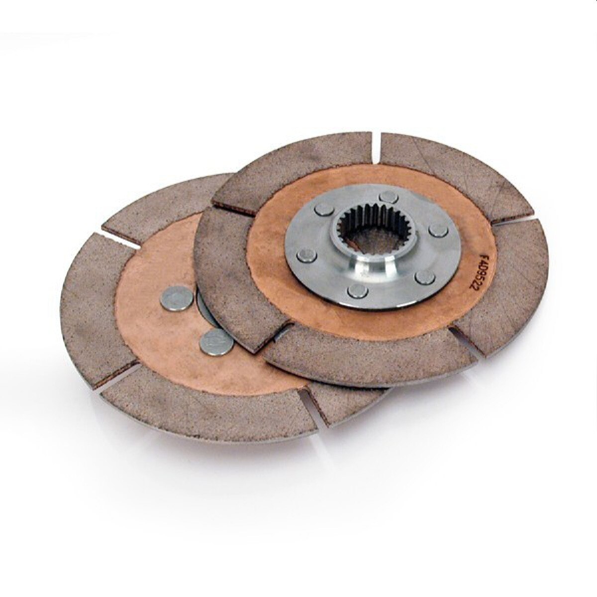 Quarter Master Clutch Disc, 5.500" Diameter, 1-5/32" x 26-Spline, Rigid Hub, Set of 2